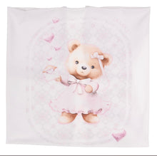 Load image into Gallery viewer, Jamiks white &amp; pink teddy bear blanket