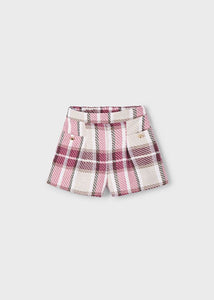 AW25 Girls Mayoral Top and Shorts Set Cherry