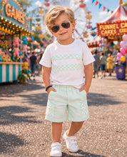 Load image into Gallery viewer, Pastels &amp; Co Reggie Going Gingham T-Shirt &amp; Short Set - Mint 💚