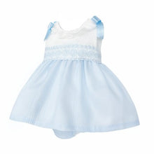 Load image into Gallery viewer, WEE ME BABY GIRL PALE BLUE DRESS SHOULDER BOW WITH PANTS