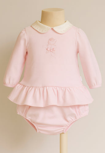 Pastel & Co Pink Rose Jam Pant Set - Pink