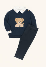 Load image into Gallery viewer, Mayoral Boys 3 Piece Navy Teddy Set