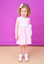 Load image into Gallery viewer, Rapife Girls Waffle Bow Dress &amp; Pants -  Pink