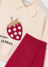 Load image into Gallery viewer, Mayoral Girls Knitted Top and Skirt Set - Red