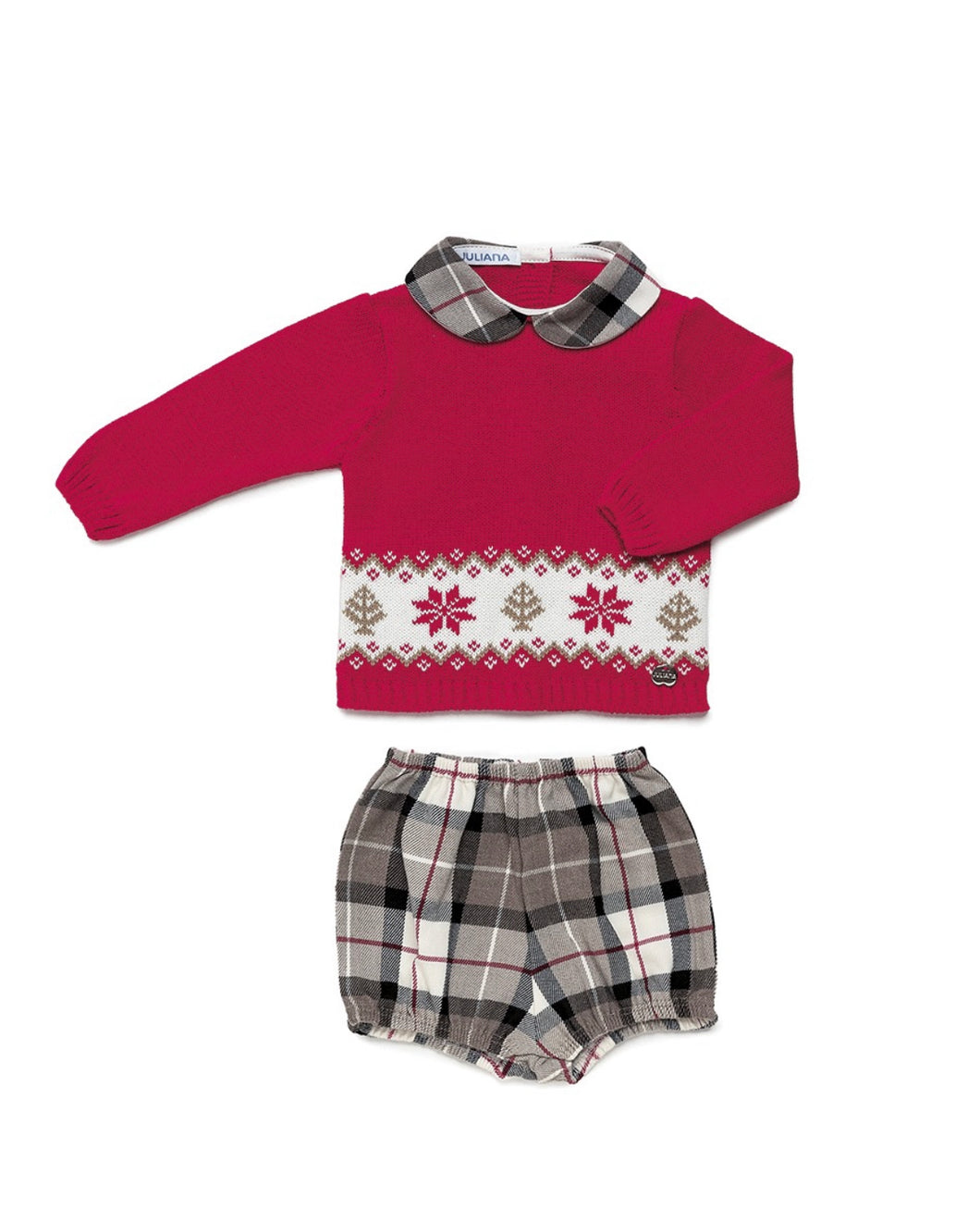 Juliana Boys Red & Camel Set