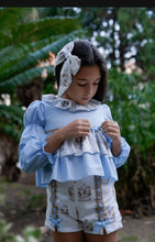 Load image into Gallery viewer, Babine Girls Carousel Short Set - Blue