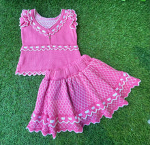 Load image into Gallery viewer, Rahigo Girls Skort Set - Pink &amp; White