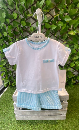 Rapife Baby Boys Turquoise Short Set
