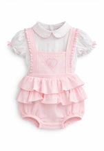 Load image into Gallery viewer, Pastel &amp; Co Helena Lovely Layette 2 Piece Romper - Pink 🩷