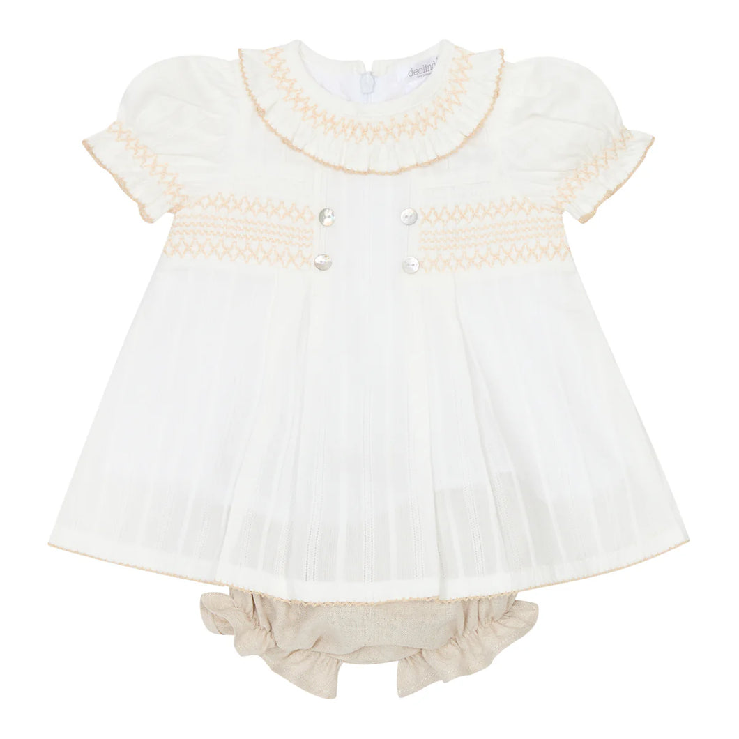 Deolinda Baby Girls Chantily Dress & Bloomers