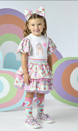 A Dee Evita Skirt Set - Bright White
