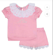 Load image into Gallery viewer, A Dee Linda Boderie Anglaise Sweat Short Set - Pink Fairy