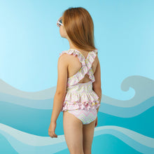 Load image into Gallery viewer, A Dee Ariel Chevron Print Swimsuit- Bright White v
