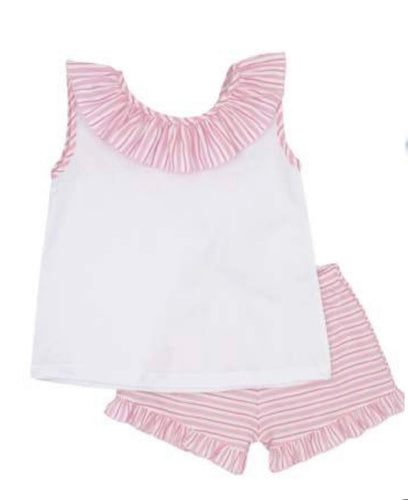 Rapife Girls Strip Short Set - Pink 🩷