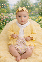 Load image into Gallery viewer, Mayoral Newborn
Baby Girls Yellow &amp; Pink Cotton Shorts Set with Floral Print
