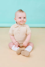 Load image into Gallery viewer, Little Nosh Boys Knitted Short Set - Camel