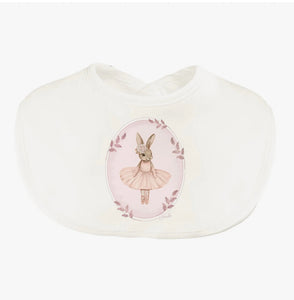 JAMIKS
Velour Eugenie Rabbit Bib - Pink