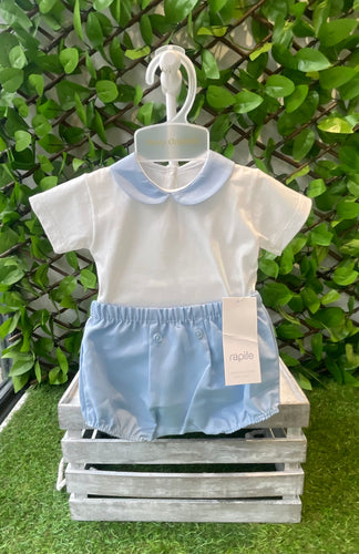 Rapife Boys Blue & White Jam Pant Set