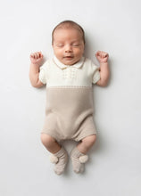 Load image into Gallery viewer, Mayoral Newborn
Baby Boys Beige Cotton Knit Collared Shortie