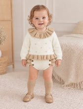 Load image into Gallery viewer, Baby Girls Knitted 2 Piece Jam Pant Set - Pink/Camel