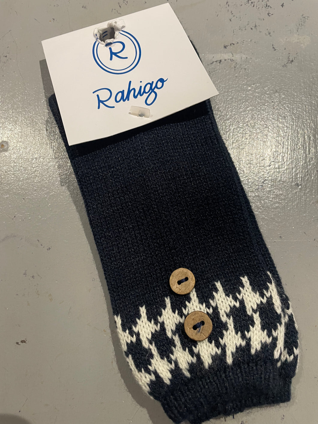Rahigo Boys Navy & Cream Socks