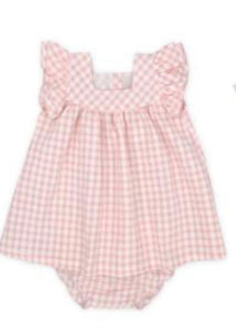 Rapife Girls Check Dress & Pants - Pink 🩷