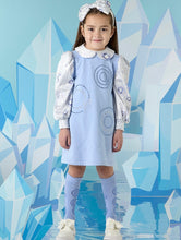 Load image into Gallery viewer, A DEE
A Dee On Ice Prya Satin Printed Sleeve Dress - Ice Blue