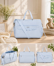 Load image into Gallery viewer, Mayoral Blue Logo Baby Changing Bag