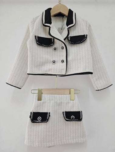 Girls Co Co Suit - Cream