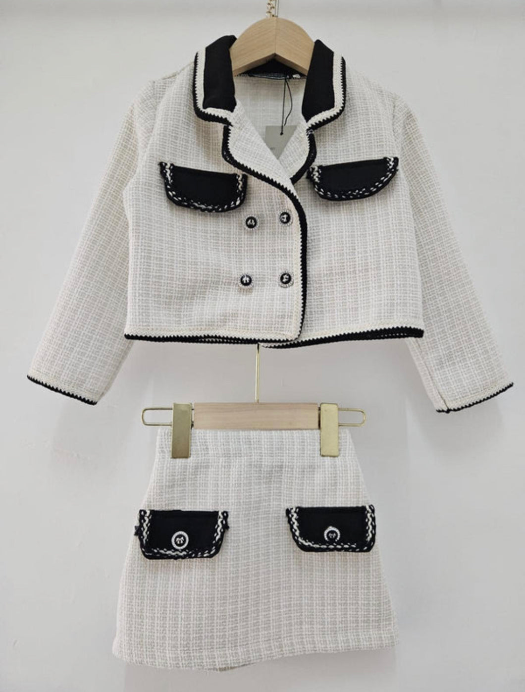 Girls Co Co Suit - Cream