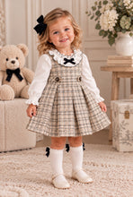 Load image into Gallery viewer, Abel &amp; Lula Girls' Tweed Pinafore Dress