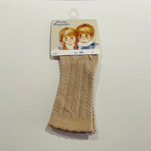 Pretty Originals Boys Ribbed Knee Socks - Camel