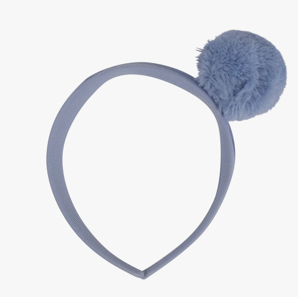 A DEE
A Dee On Ice Pommy Faux Fur Pom Pom Hairband - Iced Blue