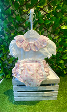 Load image into Gallery viewer, Deolinda Girls Gingham &amp; Floral Jam Pant Set - Pink