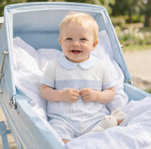 Load image into Gallery viewer, Deolinda Baby Boys Smocked Stripped Romper