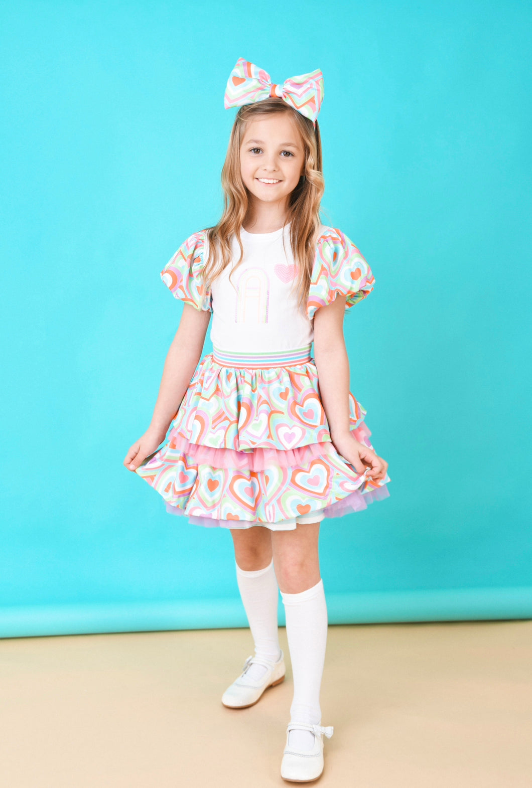 A Dee Evita Skirt Set - Bright White