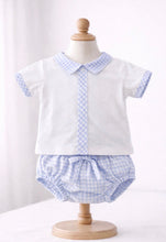 Load image into Gallery viewer, Pastels &amp; Co Ralph  Going Gingham T-Shirt &amp; Short Set - Blue 🩵