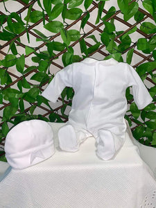 Unisex Baby Velour Angel Wing Sleep Suit