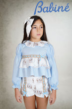 Load image into Gallery viewer, Babine Girls Carousel Short Set - Blue