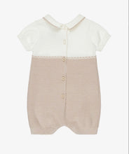 Load image into Gallery viewer, Mayoral Newborn
Baby Boys Beige Cotton Knit Collared Shortie