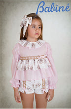 Load image into Gallery viewer, Babine Girls Carousel Short Set - Pink