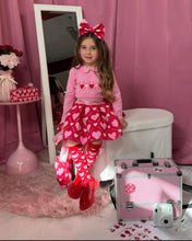 Load image into Gallery viewer, A DEE
Love Story Lyla Heart Print Skirt Set - Peony Pink