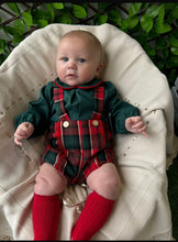 Load image into Gallery viewer, Babine Baby Boys Tartan H Bar Set