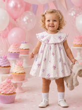 Load image into Gallery viewer, Deolinda White &amp; Pink Cupcake Dress &amp; Bloomers