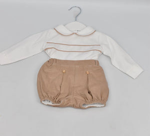 Boys 2 Piece Set - Camel