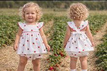 Load image into Gallery viewer, Deolinda Pavlova Strawberry Dress &amp; Bloomers
