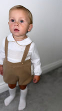 Load image into Gallery viewer, Boys Spanish Smocked Hbar Set - Camel