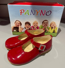 Load image into Gallery viewer, Panyno Girls Red Mary Jane’s