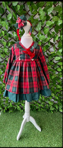 Babine Girls Tartan Puff Ball Dress