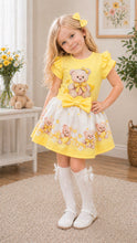 Load image into Gallery viewer, Giorgio Bambini Girls Teddy Skirt Set with Hair Piece - Yellow 💛